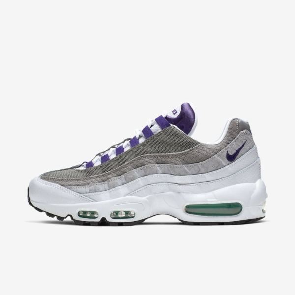 Nike Air Max 95 LV8 | White / Emerald Green / Wolf Grey / Court Purple