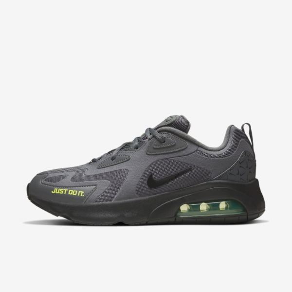 Nike Air Max 200 | Dark Grey / Black / Volt - Click Image to Close