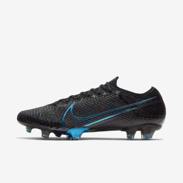 Nike Mercurial Vapor 13 Elite FG | Black / Black / Anthracite / Laser Blue - Click Image to Close