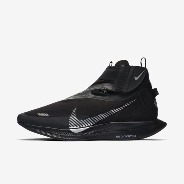 Nike Zoom Pegasus Turbo Shield | Black / Black / Metallic Silver