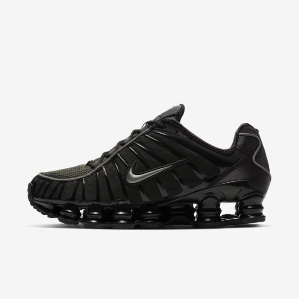 Nike Shox TL | Black / Cargo Khaki / Metallic Pewter - Click Image to Close