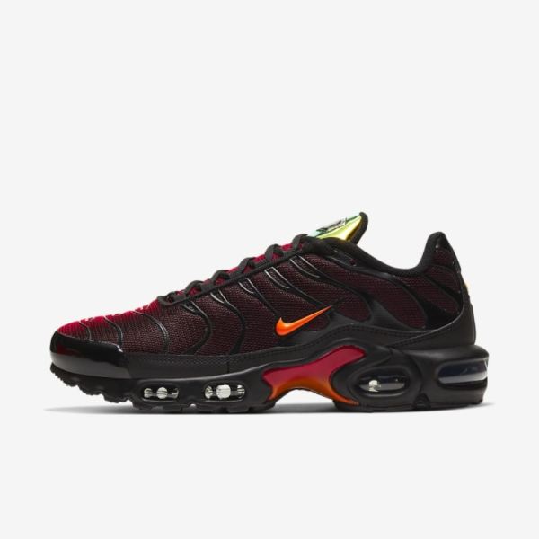 Nike Air Max Plus | Black / Light Smoke Grey / University Red / Magma Orange