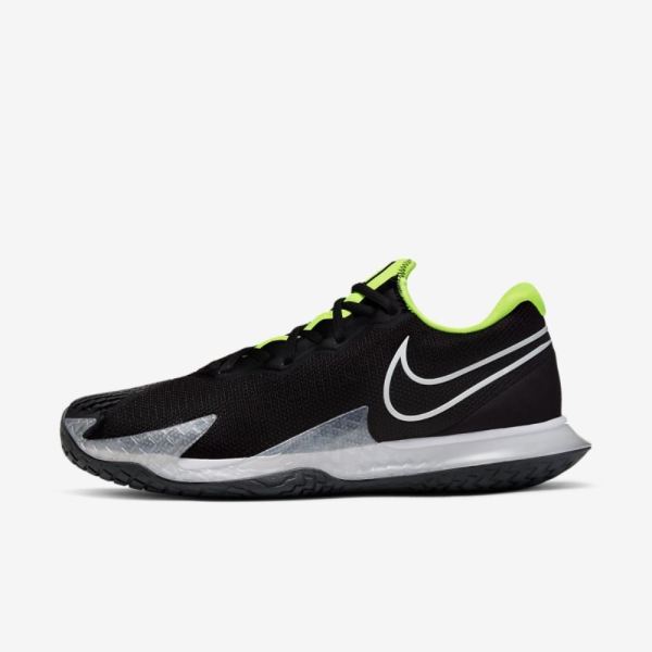 NikeCourt Air Zoom Vapor Cage 4 | Black / Volt / Dark Smoke Grey / White - Click Image to Close