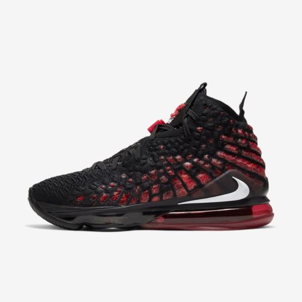 LeBron 17 | Black / University Red / White