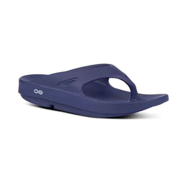 OOFOS SHOES WOMEN'S OORIGINAL SANDAL - NAVY - Click Image to Close