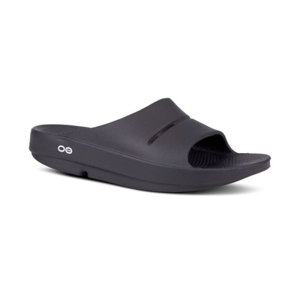 OOFOS SHOES WOMEN'S OOAHH SLIDE SANDAL - BLACK