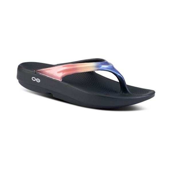 OOFOS SHOES WOMEN'S OOLALA LUXE SANDAL - HORIZON - Click Image to Close