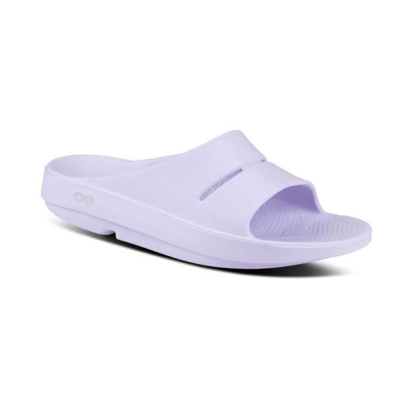 OOFOS SHOES WOMEN'S OOAHH SLIDE SANDAL - LAVENDER - Click Image to Close