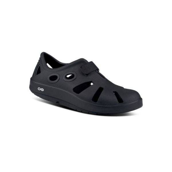 OOFOS SHOES WOMEN'S OOCANDOO SANDAL - BLACK