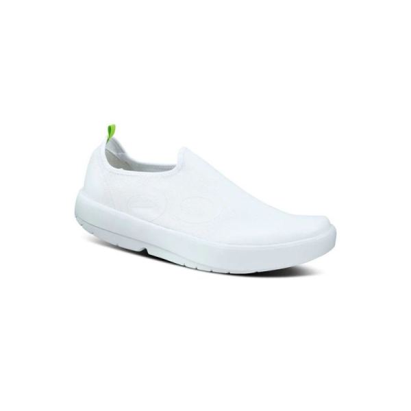 OOFOS SHOES MEN'S OOMG EEZEE LOW SHOE - WHITE