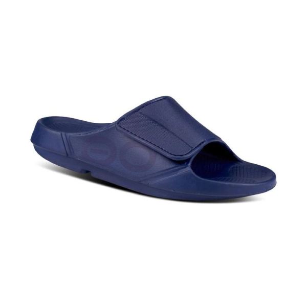 OOFOS SHOES WOMEN'S OOAHH SPORT FLEX SANDAL - NAVY