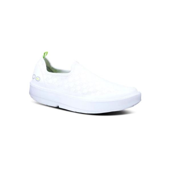 OOFOS SHOES WOMEN'S OOMG EEZEE LOW SHOE - WHITE CHECKER