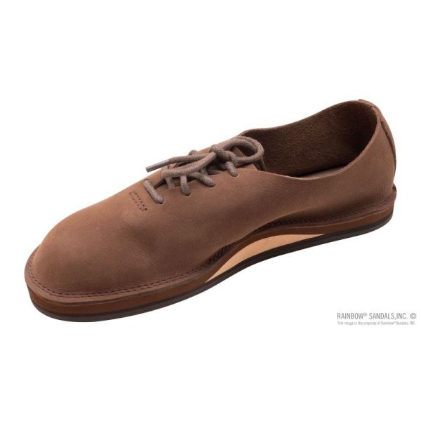 Rainbow | Women's Single Layer Milled Leather Mocca Shoe-eXpresso - Click Image to Close