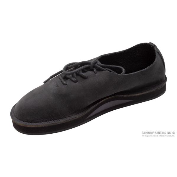 Rainbow | Women's Single Layer Milled Leather Mocca Shoe-Premier Black