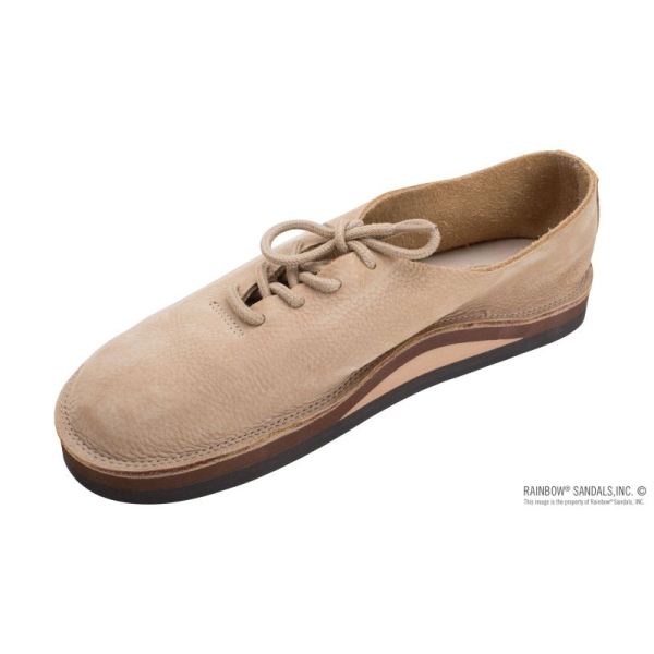 Rainbow | Men's The Mocca-Shoe - Single Layer Midsole with Arch Support with Premier Leather Covering-Sierra Brown - Click Image to Close