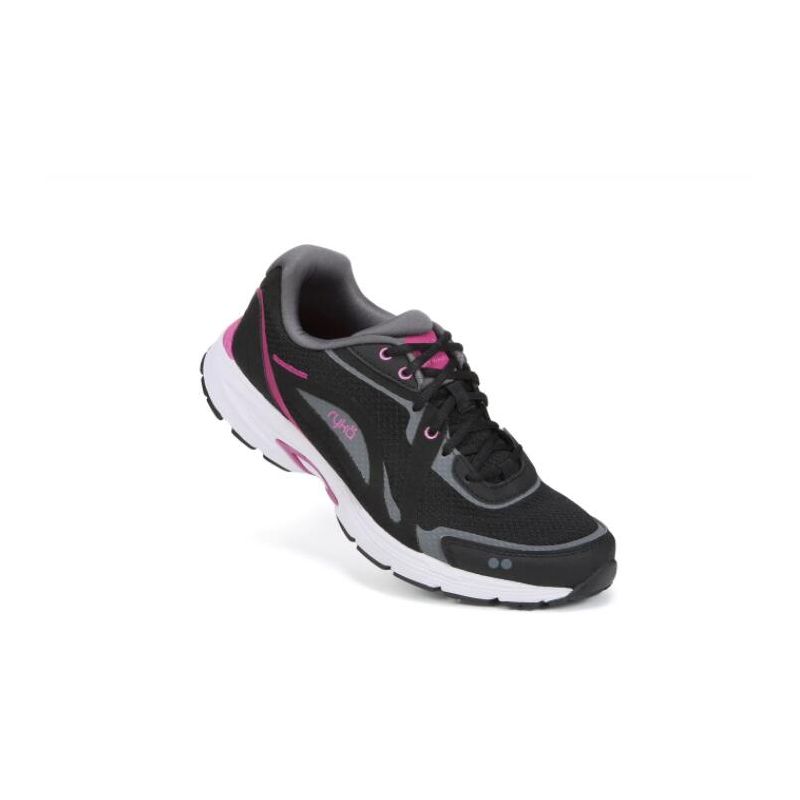 Ryka | Sky Walk Fit Walking Shoe-Black/Berry