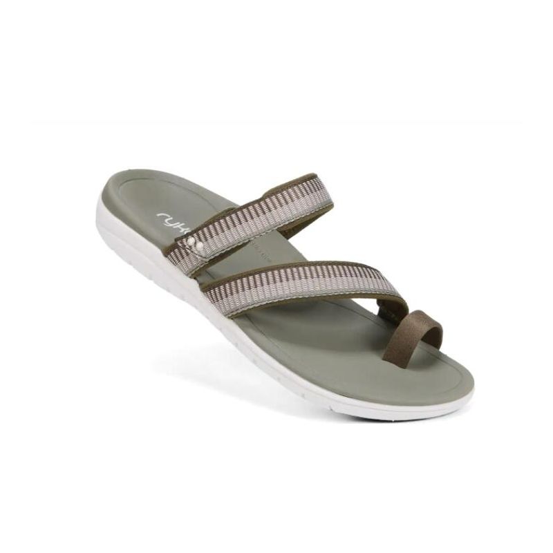 Ryka | Stella Sandal-Dark Olive Fabric - Click Image to Close