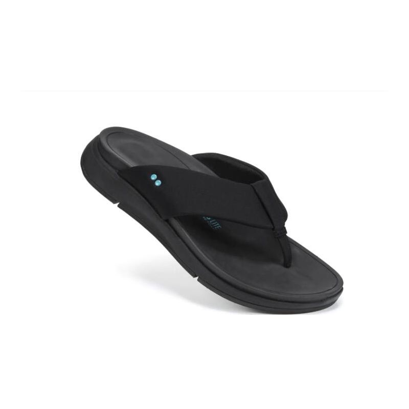 Ryka | Timid Flip Flop Sandal-Black Fabric