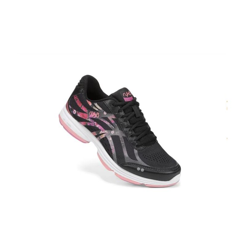 Ryka | Devotion Plus 3 Walking Shoe-Black Floral - Click Image to Close