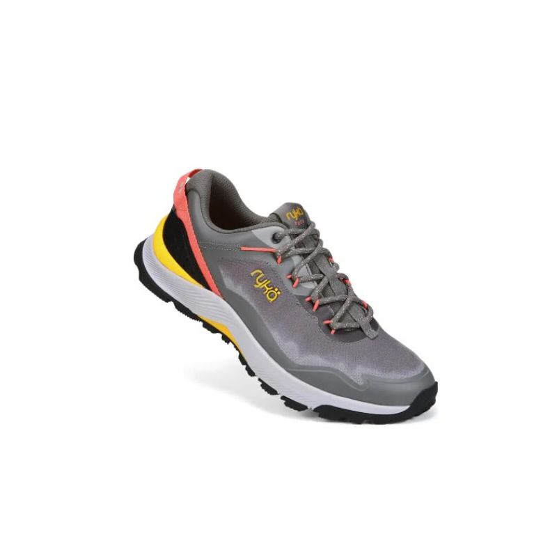 Ryka | Trek Trail Shoe-Charcoal Grey Leather