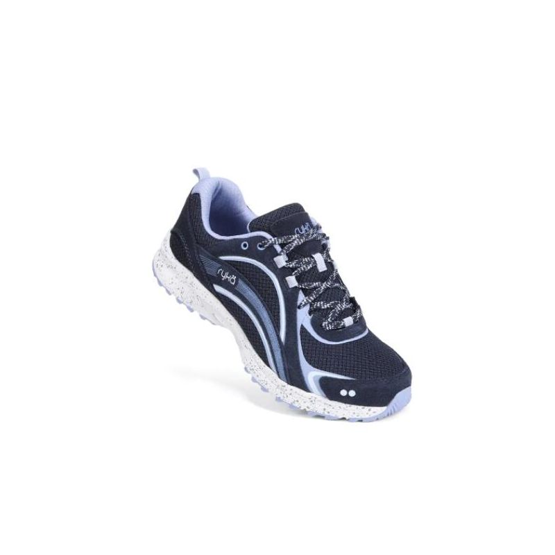 Ryka | Sky Walk Trail Walking Shoe-Navy Blue Leather