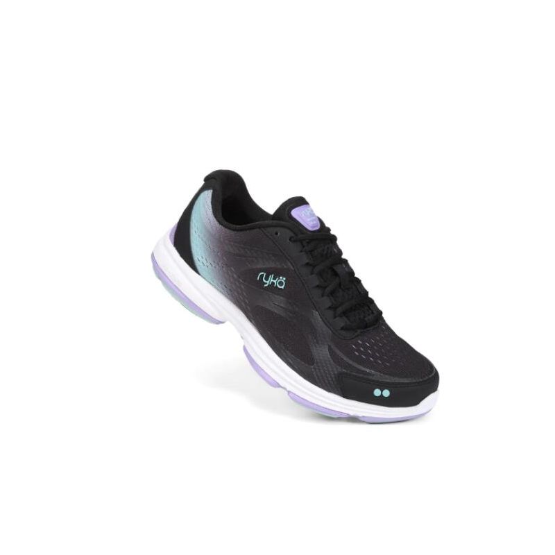 Ryka | Devotion Plus 2 Walking Shoe-Black/Purple - Click Image to Close