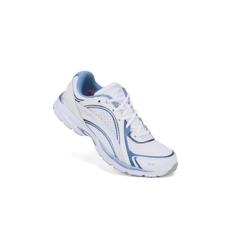 Ryka | Sky Walk Walking Shoe-White/Blue/Silver - Click Image to Close