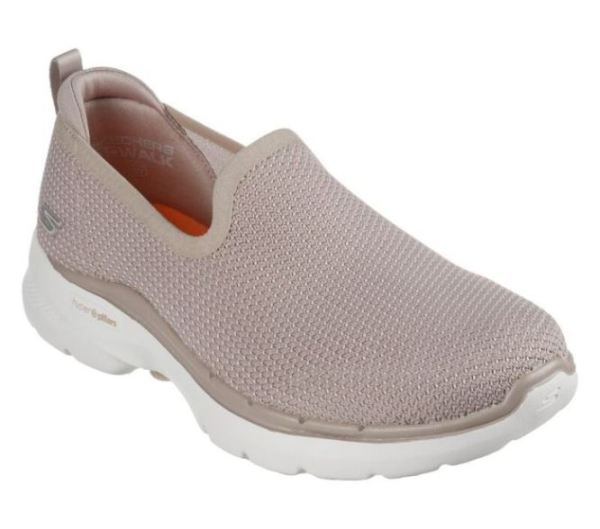 Skechers Womens GOwalk 6 - Clear Virtue - Click Image to Close