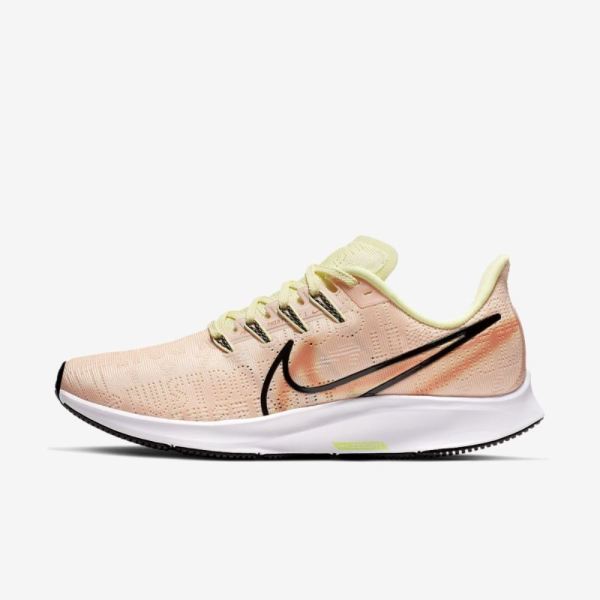 Nike Air Zoom Pegasus 36 Premium Rise | Crimson Tint / Luminous Green / Orange Trance / Black - Click Image to Close