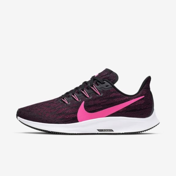 Nike Air Zoom Pegasus 36 | Black / True Berry / White / Pink Blast - Click Image to Close