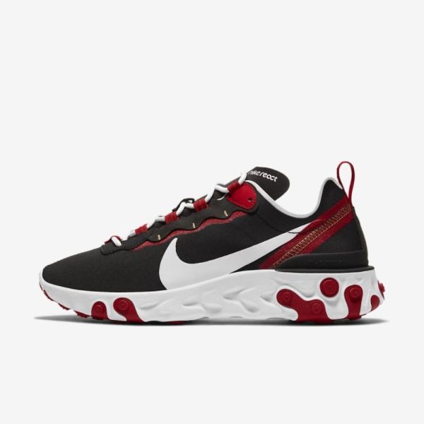 Nike React Element 55 | Black / Gym Red / Summit White / White