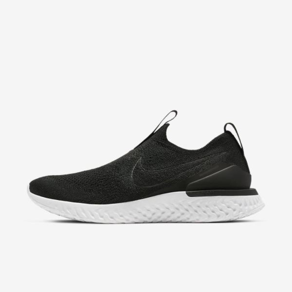 Nike Epic Phantom React Flyknit | Black / White / Black - Click Image to Close