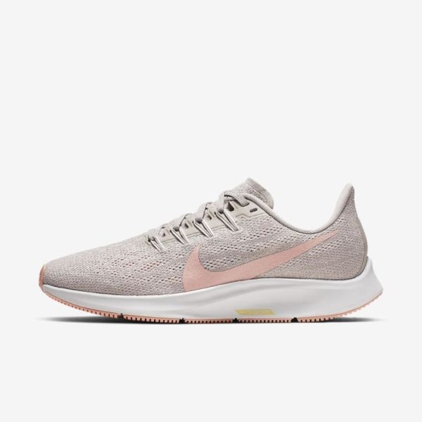 Nike Air Zoom Pegasus 36 | Pumice / Vast Grey / Celestial Gold / Pink Quartz - Click Image to Close