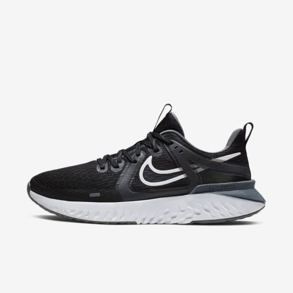 Nike Legend React 2 | Black / Cool Grey / Metallic Cool Grey / White