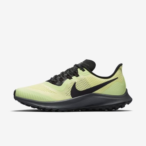 Nike Air Zoom Pegasus 36 Trail | Luminous Green / Black / Lab Green / Burgundy Ash - Click Image to Close