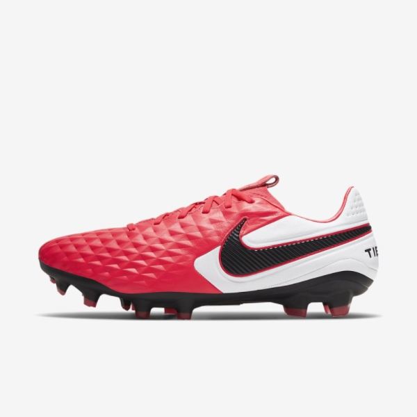 Nike Tiempo Legend 8 Pro FG | Laser Crimson / White / Black - Click Image to Close