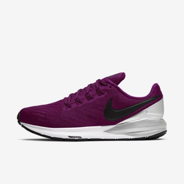 Nike Air Zoom Structure 22 | True Berry / Chrome / White / Black - Click Image to Close