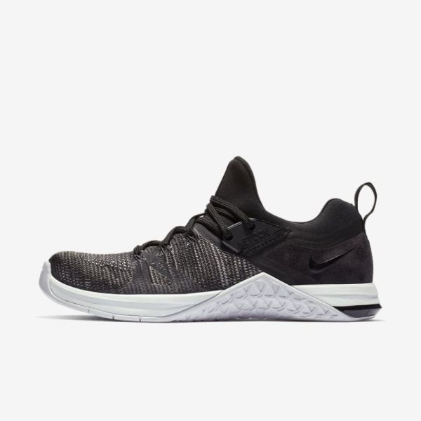 Nike Metcon Flyknit 3 | Black / Matte Silver / White / Black - Click Image to Close