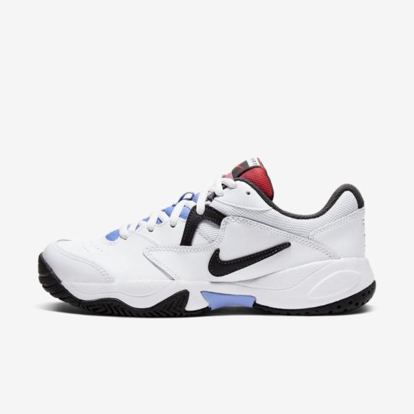 NikeCourt Lite 2 | White / Laser Crimson / Royal Pulse / Thunder Grey - Click Image to Close