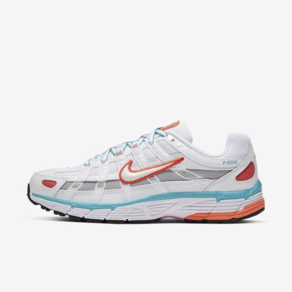 Nike P-6000 | White / Oracle Aqua / Magic Flamingo / White - Click Image to Close