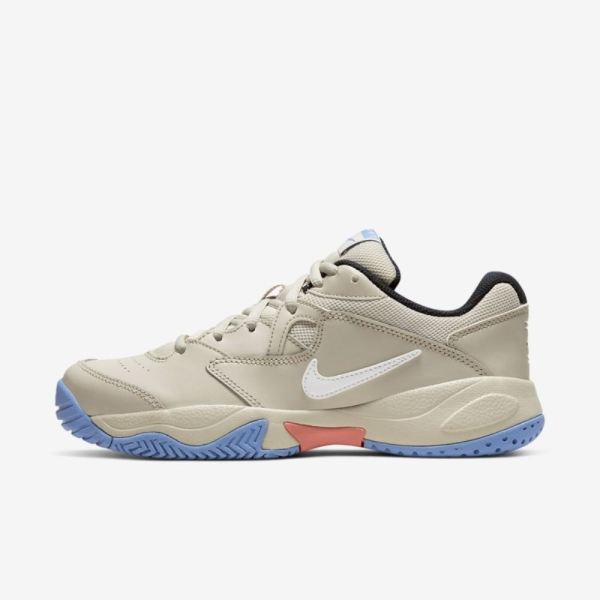 NikeCourt Lite 2 | Light Orewood Brown / Royal Pulse / Sunblush / White - Click Image to Close