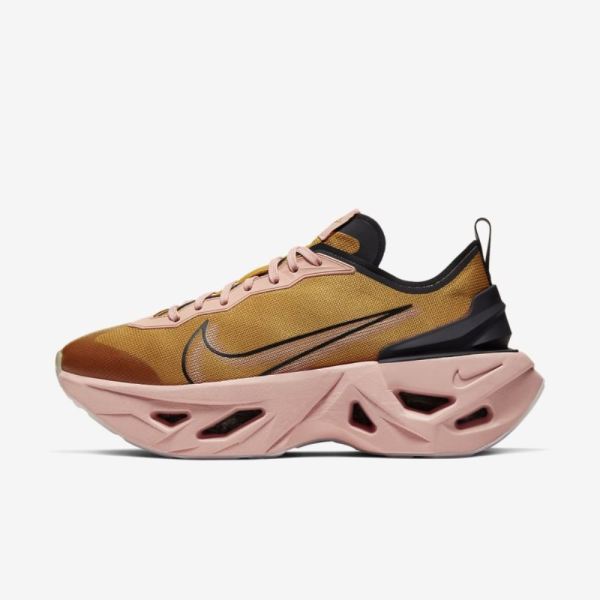 Nike ZoomX Vista Grind | Gold Suede / Oil Grey / Coral Stardust / Gold Suede - Click Image to Close