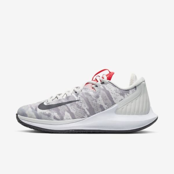 NikeCourt Air Zoom Zero | Platinum Tint / Laser Crimson / Royal Pulse / Thunder Grey