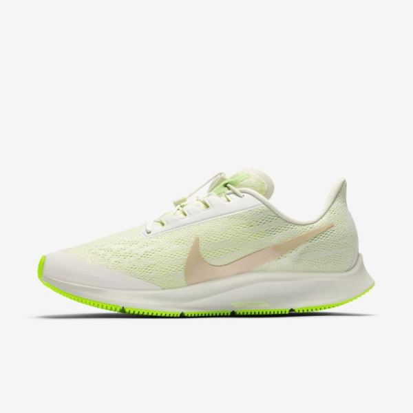 Nike Air Zoom Pegasus 36 FlyEase | Phantom / Barely Volt / Spruce Aura / Bio Beige