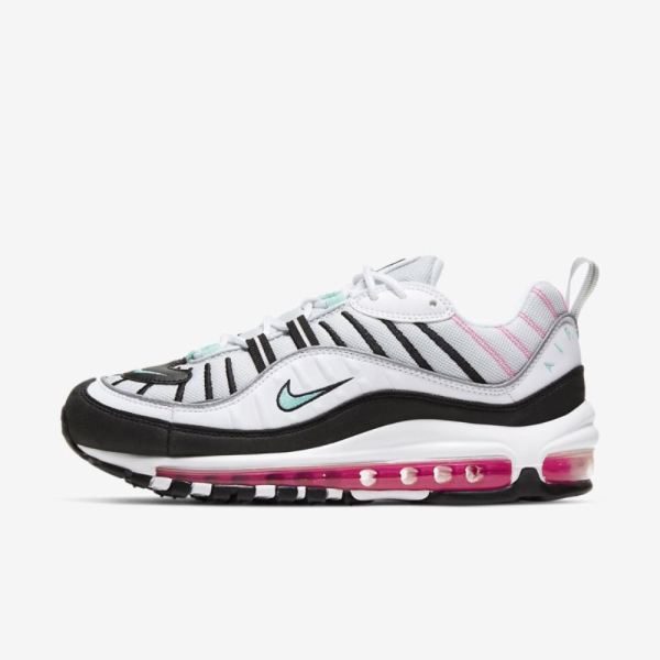 Nike Air Max 98 | Pure Platinum / Black / Pink Blast / Aurora