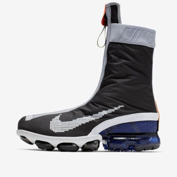 Nike Air VaporMax FlyKnit Gaiter ISPA | Black / Rust Pink / Deep Royal / Black - Click Image to Close