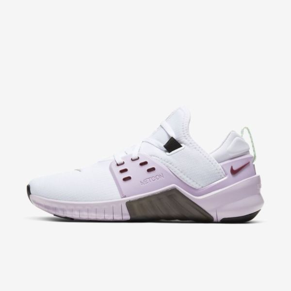 Nike Free X Metcon 2 | White / Iced Lilac / Black / Noble Red - Click Image to Close