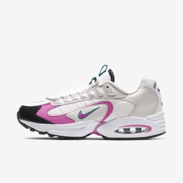 Nike Air Max Triax 96 | White / Bright Spruce / Platinum Tint / Active Fuchsia - Click Image to Close