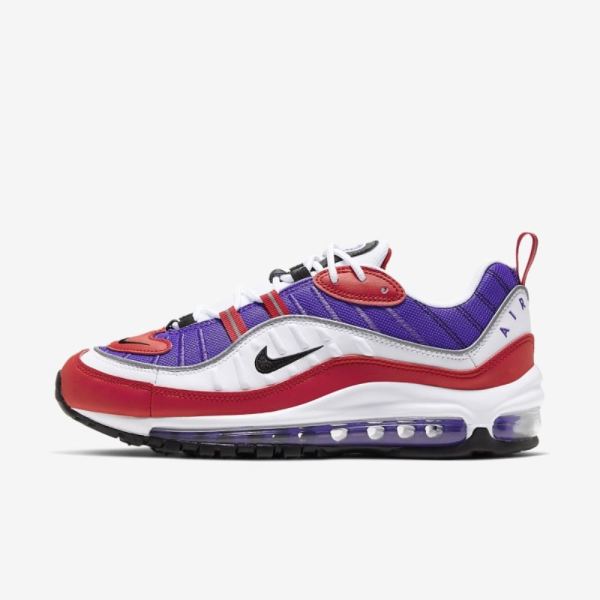 Nike Air Max 98 | Psychic Purple / University Red / White / Black - Click Image to Close