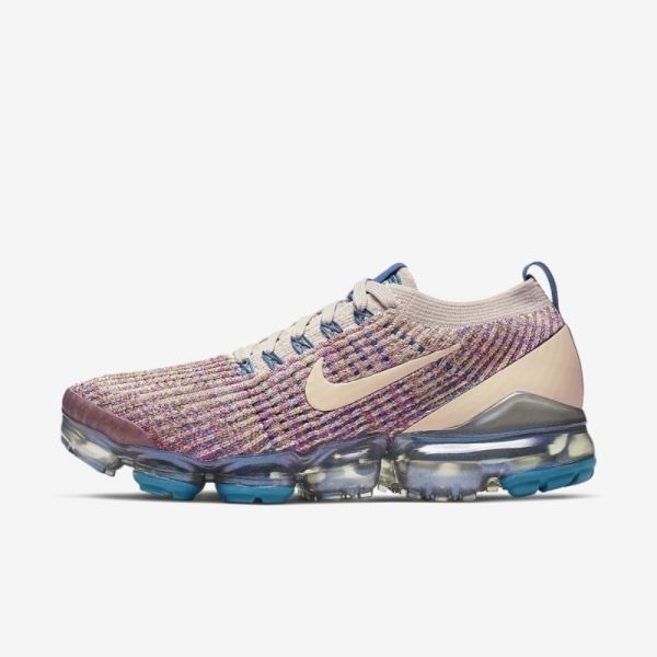 Nike Air VaporMax Flyknit 3 | Desert Sand / Vivid Purple / Green Abyss / Desert Sand